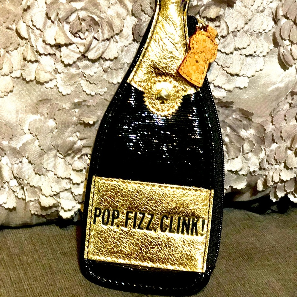 Kate Spade Champagne Bottle Coin Purse.